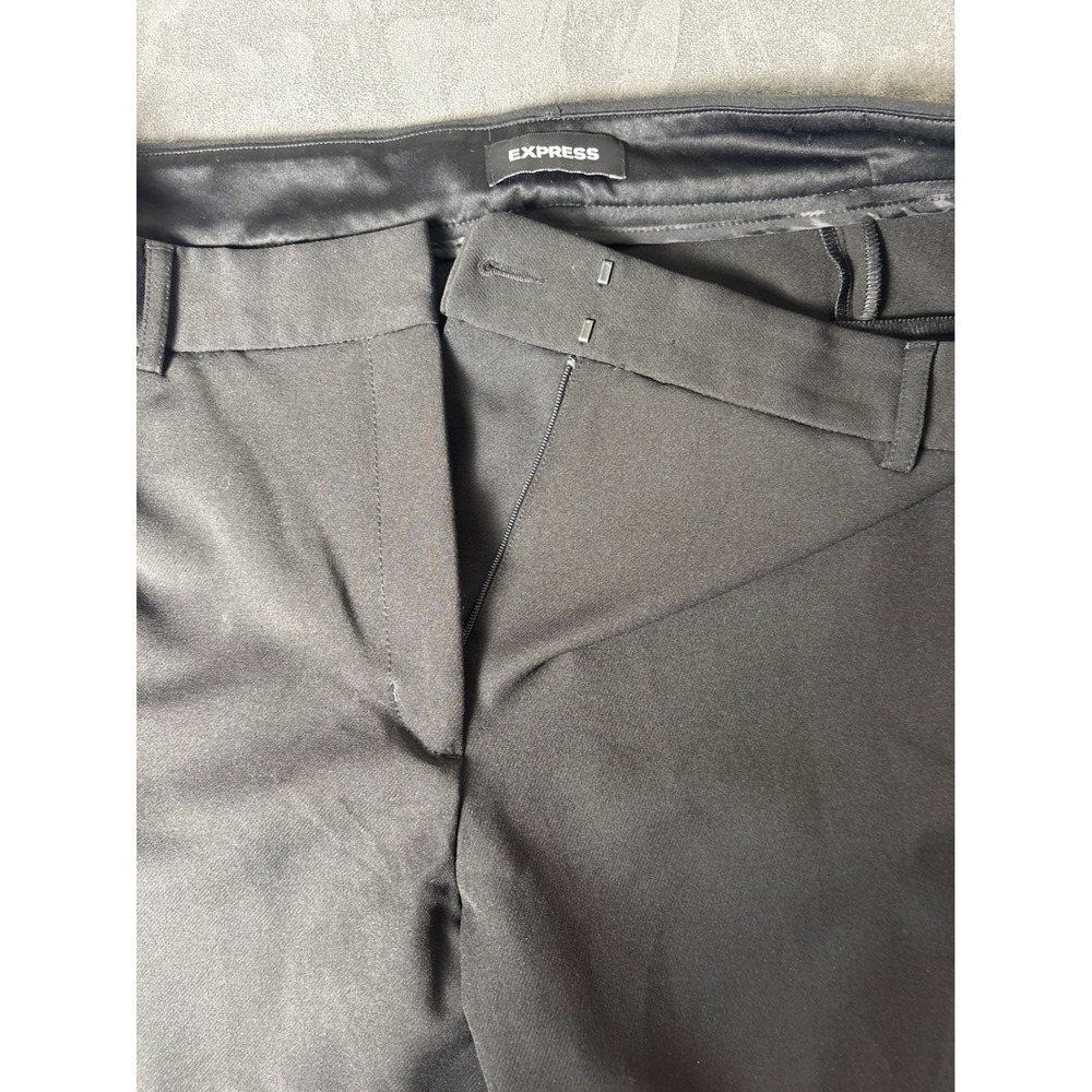 Black Stretch Skinny High Rise Dress Pants Black Womens 14R